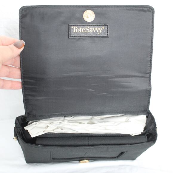 ToteSavvy Change Kit Crossbody Bag in Black NWT - Picture 2 of 4